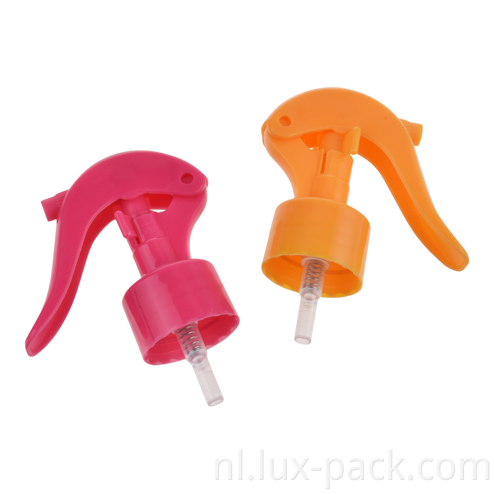 Hoge viscositeit fijne mist sproeieruinpomp spuiter groothandel witte trigger spuiter mini trigger